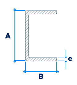 dibujo tecnico perfil canal