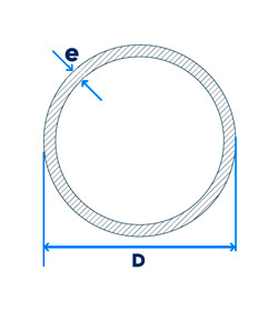 dibujo tecnico tubo